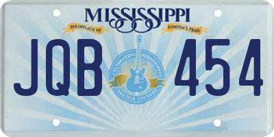 MS license plate JQB454