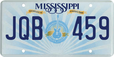 MS license plate JQB459