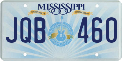 MS license plate JQB460