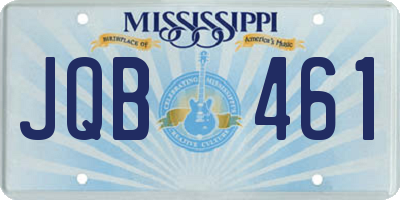 MS license plate JQB461