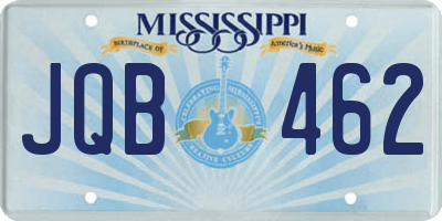 MS license plate JQB462