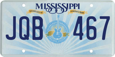 MS license plate JQB467