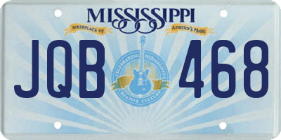 MS license plate JQB468