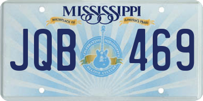 MS license plate JQB469