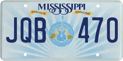 MS license plate JQB470