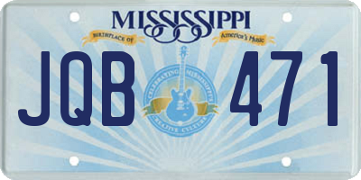 MS license plate JQB471