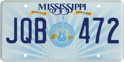 MS license plate JQB472