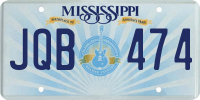 MS license plate JQB474