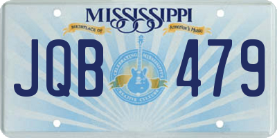MS license plate JQB479
