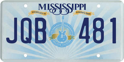 MS license plate JQB481
