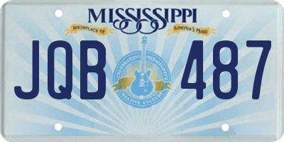 MS license plate JQB487