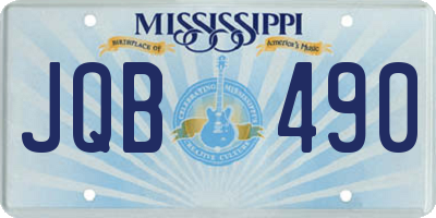 MS license plate JQB490