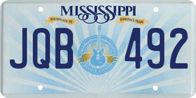 MS license plate JQB492