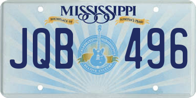 MS license plate JQB496