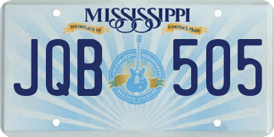 MS license plate JQB505