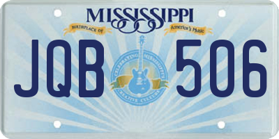 MS license plate JQB506