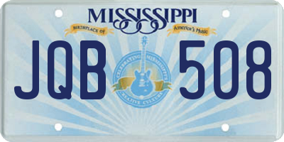 MS license plate JQB508