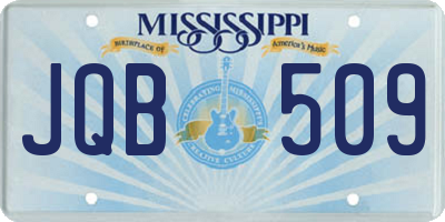 MS license plate JQB509