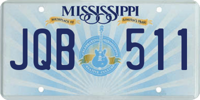 MS license plate JQB511