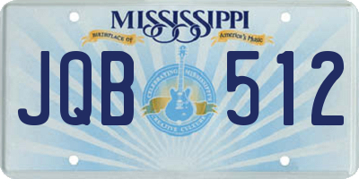 MS license plate JQB512