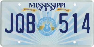 MS license plate JQB514