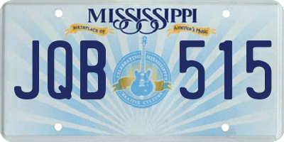 MS license plate JQB515
