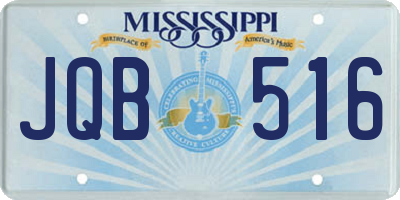 MS license plate JQB516