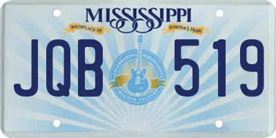 MS license plate JQB519
