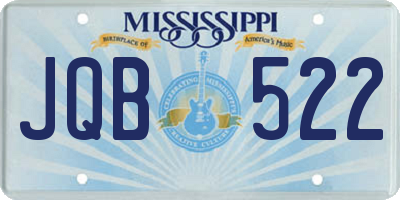 MS license plate JQB522