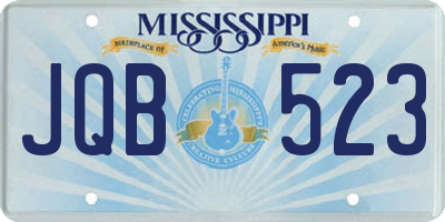 MS license plate JQB523