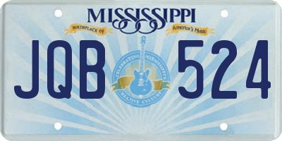 MS license plate JQB524