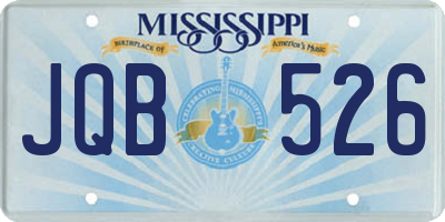 MS license plate JQB526