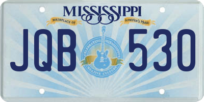 MS license plate JQB530