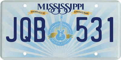 MS license plate JQB531