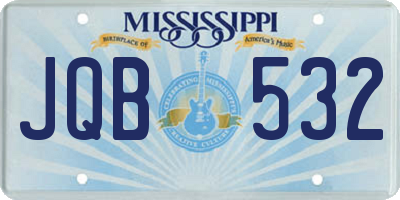 MS license plate JQB532