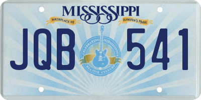 MS license plate JQB541