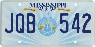 MS license plate JQB542