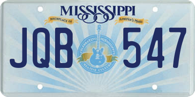 MS license plate JQB547