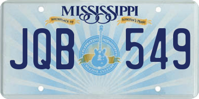 MS license plate JQB549