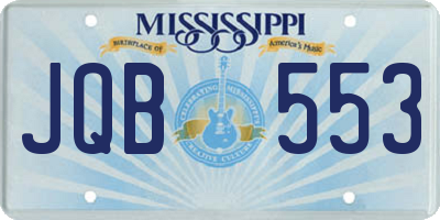 MS license plate JQB553