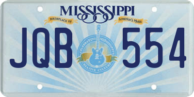 MS license plate JQB554