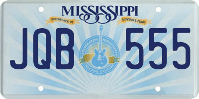 MS license plate JQB555