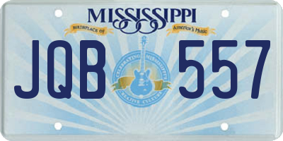 MS license plate JQB557
