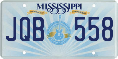 MS license plate JQB558