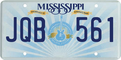 MS license plate JQB561