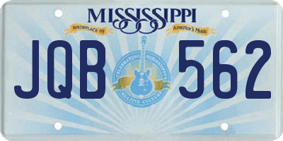 MS license plate JQB562