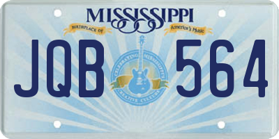 MS license plate JQB564