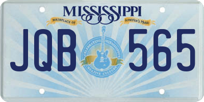 MS license plate JQB565
