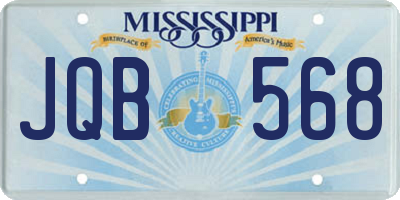 MS license plate JQB568