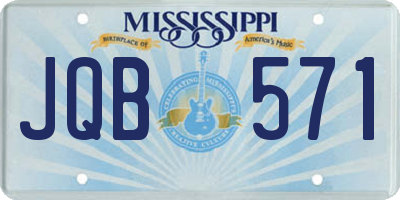 MS license plate JQB571